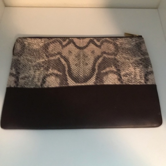 Celine maroon python clutch - Picture 7 of 7